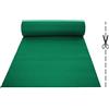 Olivo Tappeti OLIVO.shop | ROTOLO PASSATOIA Verde su misura effetto moquette per matrimoni ed eventi,guida per cerimonie e negozi con fondo antiscivolo, tappeto nuziale matrimonio, ROPAS (2x20 mt)