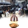 DBMGB Lampada Riscaldante per Alimenti, 250W Lampada per Scaldavivande Professionale, Lampade Riscaldanti Cucina Regolabile per Buffet, Pizzeria e Hotel, Altezza Regolabile 60-180cm (Nero, 1PC)