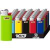 BIC - Mini accendini, confezione da 50, colori assortiti