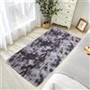 STGAO Tappeto a Pelo Lungo 100 x 170 cm Antiscivolo Lavabile Tappeto Moderni Soggiorno Peloso Morbido Al Tatto per Soggiorno, Camera da Letto, Ufficio,Esterni, Corridoio, Grigio Scuro