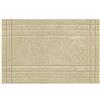 Olivo Tappeti Olivo.shop - Duna, tappeto lavorato a mano per il bagno in 100% cotone super assorbente. (BEIGE, 60x110 cm)