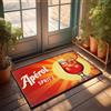 FZFN Zerbino invernale per esterni con vivace pubblicità Aperol Spritz con fetta d'arancia e cubetti di ghiaccio, zerbino decorativo per casa, bar, cucina (50 x 80 cm)