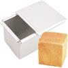 lobake 6 7 8 9 10 cm cubo quadrato liscio antiaderente perdite alluminio anodizzato pane stampo con coperchio torta toast maker fai da te bakeware (6 cm)