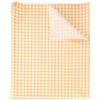 QUARKZMAN 30 Fogli Carta Oleata Quadrata a Quadretti 28x38cm Carta da Imballaggio per Alimenti Cerata Secchi Assorbente per Forno Cestini da Picnic Pane Hamburger, Giallo