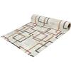 SaRani Tappeto al Metro Corsia per Esterno Bordo Piscina Passatoia Gomma Antiscivolo Multiuso Assorbente Spugna Aquamat (300x65 cm, Quadri rosso)