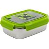 Stor Porta Pranzo Rettangolare In Acciaio Inox - 1020 ml Minecraft