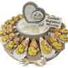 Sindy Bomboniere Torta bomboniere Comunione calamite bimbo che prega + centrale cuore frase calice confetti e biglietti inclusi (20 fette) ULT