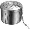 Dechous Pallina Da Condimento in Acciaio Inossidabile 6.5 Cm Infusore Per Tè Sfuso Accessorio Da Cucina Per Uso Domestico Colino a Maglia Fine Argento