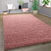 Paco Home Tappeto per soggiorno e camera da letto | Tappeto shaggy a pelo lungo con diversi motivi, colori e dimensioni | Dimensioni: 160 x 220 cm, colore: rosa 4