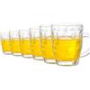 Generico Set di 6 Bicchieri Giarre Birra con Manico 300 ml, Boccale Stile Pub, Vetro Spesso e Resistente, Alta Qualità, Lavabili in Lavastoviglie, Perfetti per Casa Bar Pub Ristoranti, Calici per Birre e Vino