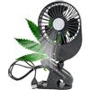 TronicXL Ventilatore USB Grow con clip morsetto a morsetto, ventilatore a clip per Homebox Growbox GrowBox Secret Jardin GrowPro DiamondBox Zelsius Mars Hydro ecc.