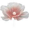 Keebgyy Fiore di Organza, Grandi Fiori per Decorazioni, Grande Fiore Artificiale, Decorazioni di Fiori Giganti Sullo Sfondo, per Decorazioni Fai da Te per Feste di Compleanno di Nozze (C)