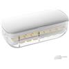 FUYTERY Ice Cube Vassoi 48 Pz Silicone Ice Block Mold Cover Ice Storage Box per Kitchen Bar Party Bevande (Arancia)
