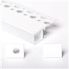AFTERTECH PROFILO DA INCASSO 2metri BIANCO PER STRISCE LED CARTONGESSO E PIASTRELLE A SCOMPARSA CON COPERTURA OPACA per stripled max 10,5mm (1x 2metri 3613B)