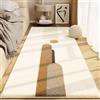 BESTORI Tappeto Camera Da Letto Soggiorno Pelo Corto Disegno Geometrico Antiscivolo Shaggy Lavabile Tappeti Morbido e Soffice per Decorazione per la Casa, Stile 9, 50x120 cm