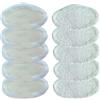 PURexpert Confezione da 10 panni lavabili in microfibra per scopa a vapore Polti Vaporetto Smart 100_T, Vaporetto SV440_Double, SV450_Double, SV400_Hygiene, SV420_Frescovapor.