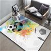 Generic 3D Calcio Stampa Tappeto Salotto Grande Pelo Corto Moderno, Moquette Antiscivolo, Grandi Soggiorno Bambini Camera Da Letto Decorazione Domestica Tappeti 60 X 90 Cm -49129873396350