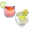 MISNODE Set di 2 bicchieri da Martini senza stelo con refrigeratore, in cristallo da 150 ml, eleganti bicchieri da cocktail con ciotola per cocktail