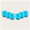 arca - Set 6 Bicchieri in Plastica Acrilica Resistente da 42 Cl - Vari Colori Disponibili (Acqua Marina)