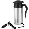 Jadeshay Bollitore da Viaggio,Tazza elettrica da viaggio portatile 12V capacità di 750ml bollitore elettrico per auto, fodera in acciaio inossidabile 304