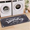 XLHOMO Tappeto per lavanderia, 50,8 x 119,4 cm, antiscivolo, grigio, lavabile, in memory foam, per lavanderia, fango, cucina, bagno, corridoio e ingresso