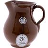 CR CERAMICA RAMBLEÑA CERÁMICA RAMBLEÑA | Brocca di Argilla di Terracotta | Brocca di Vino | Brocca di Birra | Brocca d'acqua | Brocca Ceramica Barro Rosso 100% Fatto e Decorato a Mano | Fatto in Spagna | 1 Litro