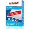 dustwave® - Confezione da 20 sacchetti per aspirapolvere, adatti per aspirapolvere Moulinex 1350 Power Clean - Sacchetti di marca, Made in Germany + microfiltro