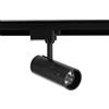 TOT ELECTRIC Faretto faro proiettore led per Binario Monofase Orientabile bianco nero pista e connettori (NERO, Faro 3 tonalità di luce)