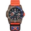 Luminox XB.3729.ECO - Orologio analogico al quarzo svizzero, unisex, con cinturino in gomma, Marrone, Orange, Moderno