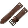 ROUHO Morbida Vera Pelle Cinturino Orologio Ricambio Cinturino, Doppia Fibbia ad Ardiglione per Hamilton Khaki Field H70595593 & H70655733