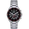 Breil Orologio TW1944 UOMO HIGHWAY quadrante MONO-COLORE NERO movimento CRONOGRAFO QUARZO e BRACCIALE ACCIAIO ARGENTO