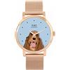 Toff London Brown Cocker Spaniel Dog Watch Ladies 38mm Case 3atm Resistente all'acqua Design personalizzato Movimento al quarzo Di lusso Alla moda