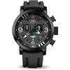 RSC Pilot's Watches Uomo 45mm Orologio da aviatore Cronografo Swiss Quarzo Mosquito D-Day, Silicone, Militare