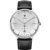 Junkers Bauhaus - Orologio analogico al quarzo da uomo, 40 mm, bianco/nero, 40 mm, Junkers Bauhaus