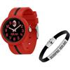 Seven Orologio Milan in silicone + bracciale Milan in confezione regalo