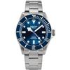 Seestern S430 Automatico Titanio Blu Diver Orologio Uomo