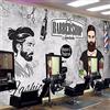 Tanyang Carta Da Parati Murale Personalizzata Tendenza Bello Muro Di Cemento Salone Di Bellezza Negozio Di Barbiere Decorazione Murale 150Cm(W)×105Cm(H)