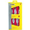 Maurer 87277 Cacciavite Assortite, 5 Pezzi, Rosso/Grigio