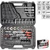 Yato YT-38801 - Set di bussole 1/4, 3/8 e 1/2, 120 pezzi