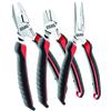 USAG 150 AX/SE3 U01500201 Assortimento con Pinza Universale, Pinza a Becchi Mezzotondi Diritti e Tronchese a Tagliente Diagonale (3 pezzi)