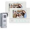 MOUNTAINONE Videocitofono Cablato Monitor a Colori da 7, Citofono Smart con Videocamera Campanello Cablato Visione Notturna IR Domestico Citofono
