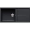 Elleci Lavello Incasso Unico 480 1 Vasca con gocciolatoio 100x50 Granitek (59 Antracite)