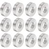 QUARKZMAN 12pz Distanziatore Alluminio 8.5mm Foro x 20mm OD x 6mm Lunghezza Boccola per Vite Finitura Semplice Distanziatore Metallo Rotondo per Viti Bulloni e Barre M8
