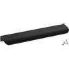 SOTECH 10 pezzi maniglie per mobili Blanket Tommy nero spazzolato 200 mm Maniglie per porte da montare sul lato interno del frontale incl. viti di fissaggio
