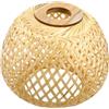 DOITOOL Paralume in Bambù Intrecciato Beige, Lampada a Sospensione Rustica Leggera e Multifunzionale Protezione gli Occhi, per Ristorante e Lampade a Soffitto