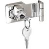 ZiYuya Lucchetto Haspe angolo retto 90 gradi, cassetto armadietto Serratura, Chiusure Hasp, serratura per porte, serratura hasp cerniera porta serratura cerniere serrature blocco petto 3 Inch
