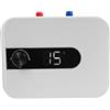 Bdneygtyr Mini Scaldacqua Istantaneo Elettrico 5L Sottopiano, Serbatoio di Acqua Calda da 1500W con Regolatore di Temperatura, Boiler per Cucina e Bagno, Protezione IPX4, Bianco
