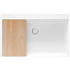 PRIMAGRAN Lavello da Cucina Tutto Bianco 78x50cm, Lavandino in Granito a 1 vasca + Set di accessori, Lavabo da Cucina Incasso al Mobile 80cm - Oslo Top S602