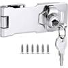 ZiYuya Serratura con Manopola Girevole per Cassetto Armadietto, Lucchetto Hasp e Chiusure per Porte - 3 Inch