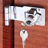ZiYuya Lucchetto chiusure Hasp ad angolo retto di 90 gradi, serratura di sicurezza, serrature con manopola girevole, lucchetto con serratura, cassetto armadietto Serratura, serratura porte 3 Inch
